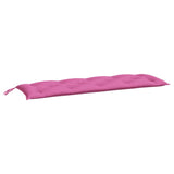 Cuscini per Panca da Giardino 2 pz Rosa 150x50x7 cm in Tessuto