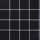 Cuscini per Pallet 2 pz Motivo a Quadri Nero in Tessuto Oxford