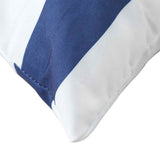 Cuscini per Pallet 3 pz Strisce Blu e Bianche Tessuto Oxford