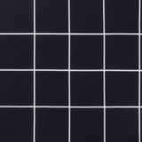 Cuscini per Pallet 3 pz Motivo a Quadri Nero in Tessuto Oxford
