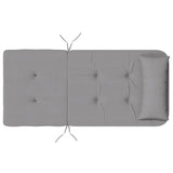 Cuscini per Sedia Adirondack 2 pz Grigio in Tessuto Oxford