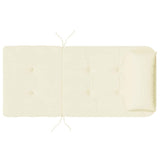 Cuscini per Sedia Adirondack 2 pz Crema in Tessuto Oxford