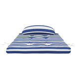 Cuscini Sedia Adirondack 2pz Strisce Bianche Blu Tessuto Oxford