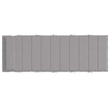 Cuscino per Lettino Grigio 180x60x4 cm in Tessuto Oxford