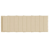 Cuscino per Lettino Beige 180x60x3 cm in Tessuto Oxford