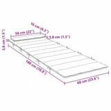 Cuscino per Lounger Sole Rosso e grigio 178 x 60 x 4 cm