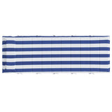 Cuscino per Lettino Righe Bianche e Blu 180x60x4 Tessuto Oxford