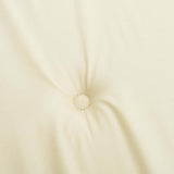 Cuscini per Sedia con Schienale Alto 4 pz Crema Tessuto Oxford