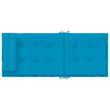Cuscini Sedia con Schienale Alto 6 pz Blu Chiaro Tessuto Oxford