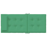 Cuscini per Sedia con Schienale Alto 2 pz Verde Tessuto Oxford