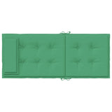 Cuscini per Sedia con Schienale Alto 4 pz Verde Tessuto Oxford