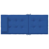 Cuscini Sedia con Schienale Alto 4 pz Blu Reale Tessuto Oxford