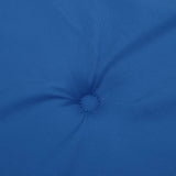 Cuscini Sedia con Schienale Alto 4 pz Blu Reale Tessuto Oxford