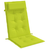 Cuscini Sedia Schienale Alto 4 pz Verde Chiaro Tessuto Oxford