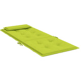 Cuscini Sedia Schienale Alto 4 pz Verde Chiaro Tessuto Oxford