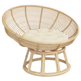 Cuscino Rotondo Crema  60x11 cm in Tessuto Oxford