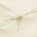 Cuscino Rotondo Crema  60x11 cm in Tessuto Oxford