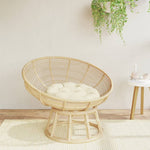 Cuscino Rotondo Crema  60x11 cm in Tessuto Oxford