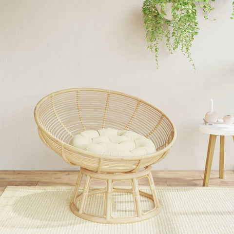 Cuscino Rotondo Crema  60x11 cm in Tessuto Oxford