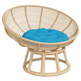 Cuscino Rotondo Blu Chiaro  60x11 cm in Tessuto Oxford
