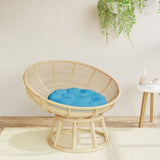 Cuscino Rotondo Blu Chiaro  60x11 cm in Tessuto Oxford