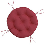 Cuscino Rotondo Rosso Vino  60x11 cm in Tessuto Oxford