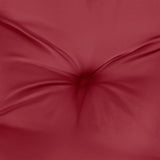 Cuscino Rotondo Rosso Vino  60x11 cm in Tessuto Oxford