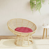 Cuscino Rotondo Rosso Vino  60x11 cm in Tessuto Oxford