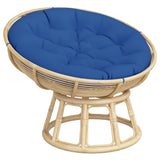Cuscino Rotondo Blu Reale  100x11 cm in Tessuto Oxford