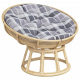 Cuscino Rotondo Grigio Motivo Quadri  100x11 cm Tessuto Oxford