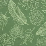 Cuscino Rotondo Motivo a Foglie  100x11 cm in Tessuto Oxford
