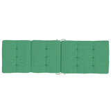 Cuscini per Sedia a Sdraio 2 pz Verde in Tessuto Oxford