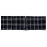 Cuscini Sedia Sdraio 2 pz Motivo Quadri Nero in Tessuto Oxford