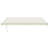 Tenda da Sole Retrattile Crema 4x3 m in Tessuto e Alluminio