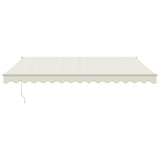 Tenda da Sole Retrattile Crema 4,5x3 m in Tessuto e Alluminio