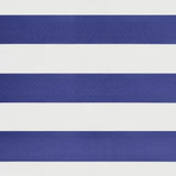 Tenda Sole Retrattile Blu e Bianca 3,5x2,5m Tessuto e Alluminio