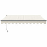 Tenda da Sole Retrattile Crema 3x2,5 m in Tessuto e Alluminio