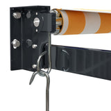 Tenda Retrattile Gialla e Bianca 3,5x2,5 m Tessuto e Alluminio