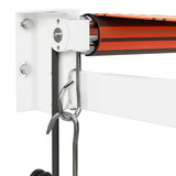 Tenda Sole Automatica Retrattile Arancione e Marrone 4x3 m