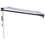 Tenda Sole Automatica Retrattile Blu e Bianca 3x2,5 m