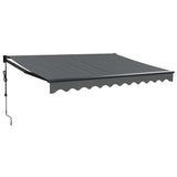 Tenda Sole Automatica Retrattile Antracite 3,5x2,5 m