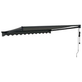 Tenda Sole Automatica Retrattile Antracite 3,5x2,5 m