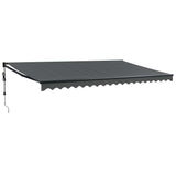 Tenda Sole Automatica Retrattile Antracite 5x3 m