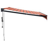 Tenda Sole Automatica Retrattile Arancione e Marrone 3,5x2,5 m