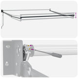 Tenda Sole Automatica Retrattile Arancione e Marrone 3,5x2,5 m
