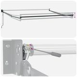 Tenda Sole Automatica Retrattile Arancione e Marrone 4x3 m
