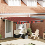 Tenda Sole Automatica Retrattile Arancione e Marrone 4x3 m