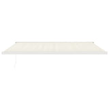 Tenda da Sole Retrattile Crema 5x3 m in Tessuto e Alluminio
