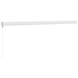 Tenda da Sole Retrattile Crema 5x3 m in Tessuto e Alluminio