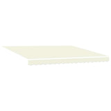 Tenda da Sole Retrattile Crema 4x3 m in Tessuto e Alluminio